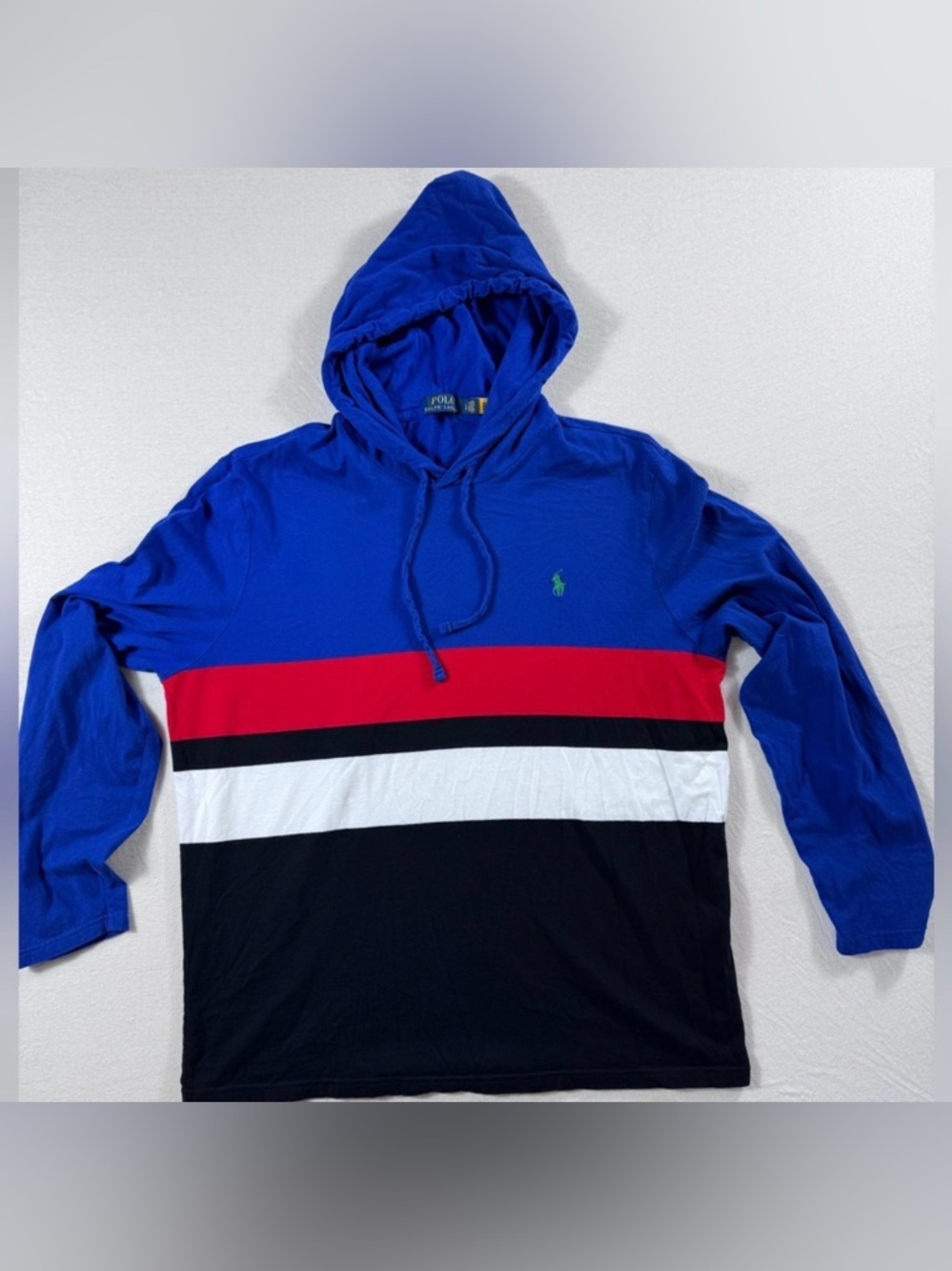 POLO RALPH LAUREN Colorblock Hoodie – Size Large